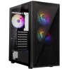 BitFenix Helios-Gehäuse / ATX / 4x120mm RGB-Lüfter / 2xUSB 3.0 / USB 2.0 / gehärtetes Glas / schwarz