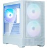 Zalman skříň P30 AIR White / miniT / 3x140mm fan ARGB / USB 3.0 / USB-C / temperované sklo / mesh panel / bílá