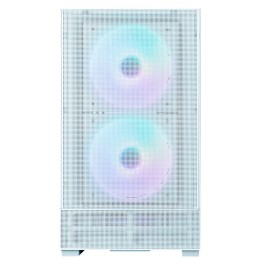 Zalman skříň P30 AIR White / miniT / 3x140mm fan ARGB / USB 3.0 / USB-C / temperované sklo / mesh panel / bílá