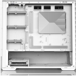 Zalman skříň P30 AIR White / miniT / 3x140mm fan ARGB / USB 3.0 / USB-C / temperované sklo / mesh panel / bílá