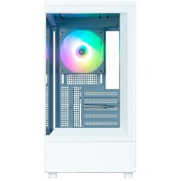 Zalman skříň P10 White / miniT / 1x120mm fan ARGB / USB 3.0 / USB-C / temperované sklo / bílá