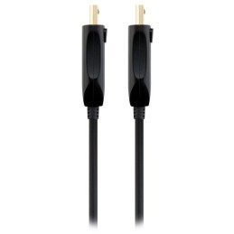 PremiumCord Optický DisplayPort 1.4 přípojný kabel M/M, zlacené konekt. 15m