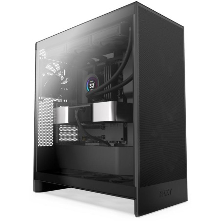 NZXT skříň H7 Flow edition / ATX / 3x 120 mm fan / USB-C / 2x USB / prosklená bočnice / mesh panel / černá