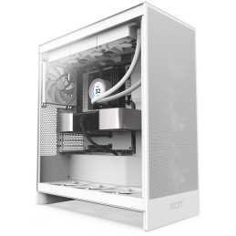 NZXT skříň H7 Flow edition / ATX / 3x 120 mm fan / USB-C / 2x USB / prosklená bočnice / mesh panel / bílá