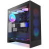 NZXT case H7 Flow RGB edition / ATX / 1x360mm RGB core fan / USB-C / 2x USB / glass side panels / mesh panel / RGB / black