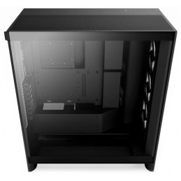 NZXT skříň H7 Flow RGB edition / ATX / 1x360mm RGB core fan/ USB-C / 2x USB / proskl. bočnice / mesh panel / RGB / černá