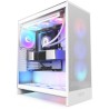 NZXT-Gehäuse H7 Flow RGB Edition / ATX / 1x360mm RGB-Kernlüfter / USB-C / 2x USB / Glasseitenteile / Mesh-Panel / RGB / weiß
