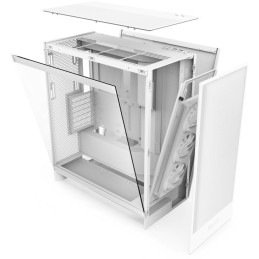 NZXT skříň H7 Flow RGB edition / ATX / 1x360mm RGB core fan/ USB-C / 2x USB / proskl. bočnice / mesh panel / RGB / bílá