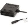 NEDIS SCART-Kabel / SCART-Stecker - SCART-Buchse / 3,5-mm-Buchse / Schwarz / Box / 20 cm