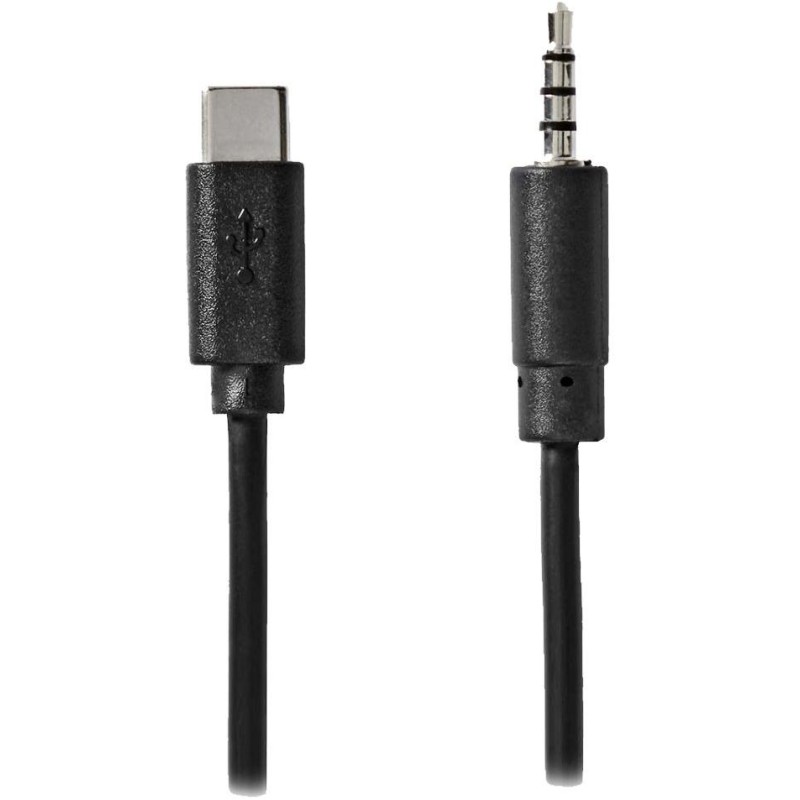 NEDIS USB-C adaptér/ USB-C zástrčka - 3,5 mm jack zástrčka/ černý/ bulk/ 1m
