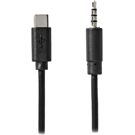 NEDIS USB-C adaptér/ USB-C zástrčka - 3,5 mm jack zástrčka/ černý/ bulk/ 1m
