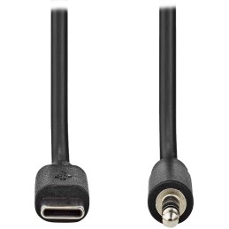 NEDIS USB-C adaptér/ USB-C zástrčka - 3,5 mm jack zástrčka/ černý/ bulk/ 1m