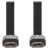 Kabel NEDIS High Speed HDMI 2.0 z Ethernetem/ 4K@30Hz/ pozłacane złącza HDMI-HDMI/ płaski/ czarny/ luzem/ 2m