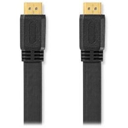 NEDIS High Speed HDMI 2.0 kabel s ethernetem/ 4K@30Hz/ zlacené konektory HDMI-HDMI/ plochý/ černý/ bulk/ 2m
