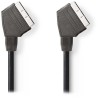 NEDIS Kabel SCART/ SCART-Stecker - SCART-Stecker/ Schwarz/ Bulkware/ 1,5m