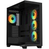 BitFenix case CETO / ATX / 4x 120mm FRGB fan / 2x USB 3.0 / USB-C / tempered glass / black