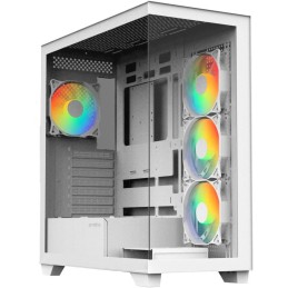 BitFenix skříň CETO / ATX / 4x 120mm FRGB fan / 2x USB 3.0 / USB-C / tvrzené sklo / bílá