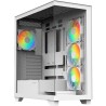Obudowa BitFenix CETO / ATX / 4x 120mm wentylator FRGB / 2x USB 3.0 / USB-C / szkło hartowane / biała