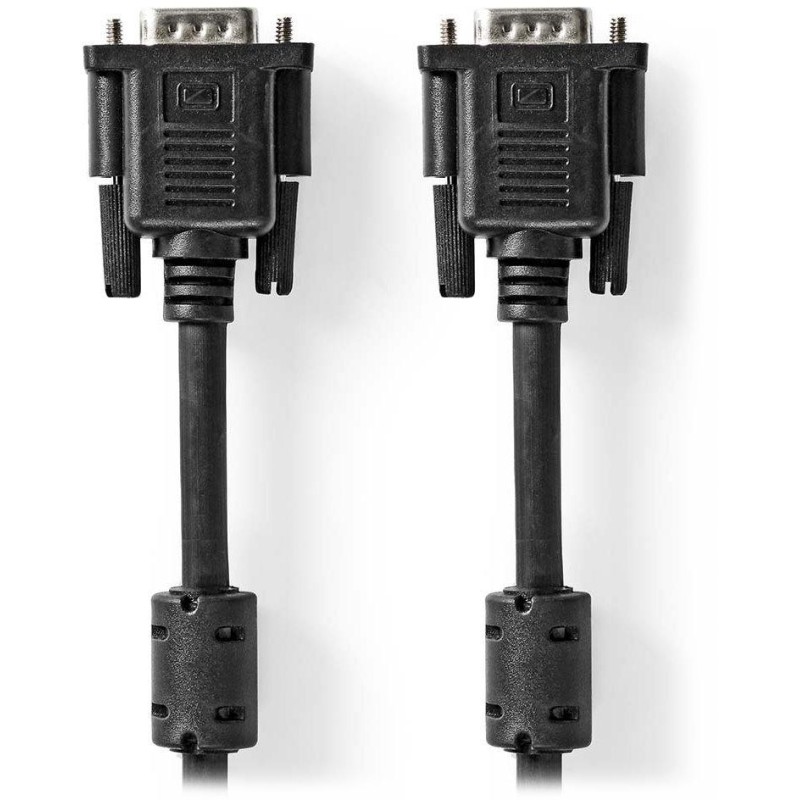 NEDIS kabel VGA (D-SUB)/ zástrčka VGA - zástrčka VGA/ černý/ bulk/ 2m