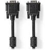 Kabel NEDIS VGA (D-SUB)/wtyczka VGA - wtyczka VGA/czarny/luzem/2m