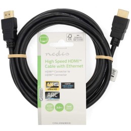 NEDIS High Speed HDMI 2.0 kabel s ethernetem/ 4K@60Hz/ zlacené konektory HDMI-HDMI/ černý/ bulk/ 3m