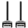 NEDIS kabel USB 2.0/ zástrčka USB-A - zástrčka USB-A/ černý/ bulk/ 3m