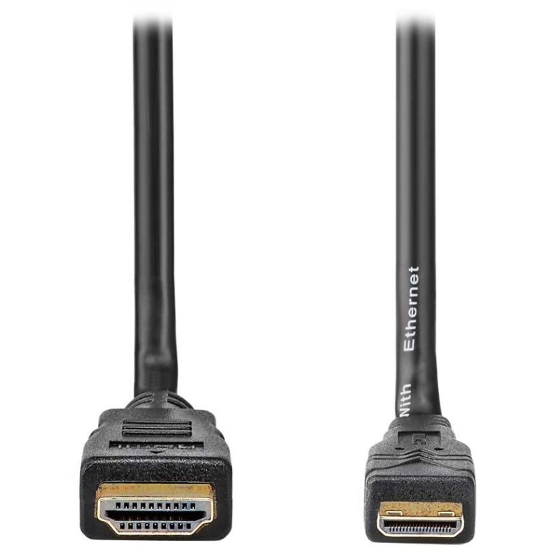 NEDIS High Speed HDMI 1.4 kabel s ethernetem/ 4K@30Hz/ zlacené konektory HDMI-mini HDMI/ černý/ bulk/ 3m