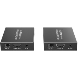 XtendLan CAT6 HDMI extender, vysílač+přijímač, 40m 4k/2k/1080p po jednom CAT6 kabelu, POC, přenos IR