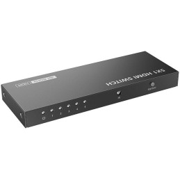 XtendLan HDMI prepínac, 5 vstupy / 1 výstup, do 4k@60Hz (2160p), dálkové ovládání (IR)