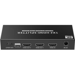 XtendLan HDMI distribucní rozbocovac, 1 vstup / 2 výstupy, 8k@60Hz