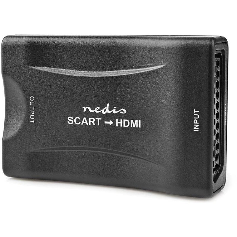 NEDIS převodník/ SCART na HDMI/ 1080p/ s napájecím zdrojem/ černý