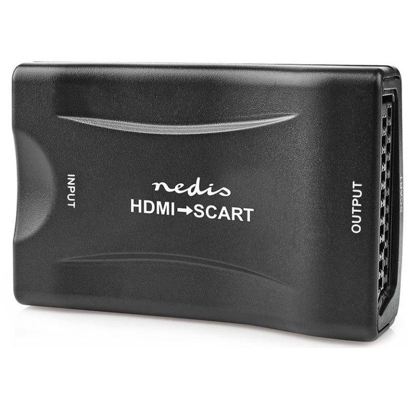 NEDIS převodník/ HDMI na SCART/ 1080p/ s napájecím zdrojem/ černý