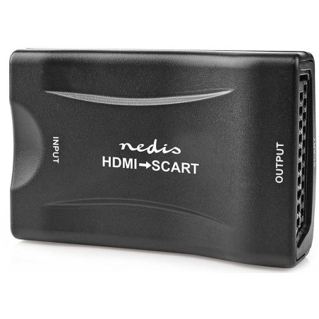 NEDIS převodník/ HDMI na SCART/ 1080p/ s napájecím zdrojem/ černý