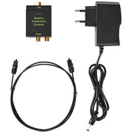 NEDIS digitální audio převodník/ vstup 1x digitální RCA / 1x TosLink/ výstup 1x (2x RCA) / 1x 3,5 mm / černý