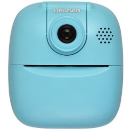HELMER přenosná termo mini tiskárna s kamerou a fotoaparátem TP02/ 2.0" IPS/ 1200mAh/ USB-C/ Android/ iOS/ modrá
