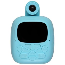 HELMER přenosná termo mini tiskárna s kamerou a fotoaparátem TP02/ 2.0" IPS/ 1200mAh/ USB-C/ Android/ iOS/ modrá