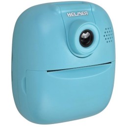 HELMER přenosná termo mini tiskárna s kamerou a fotoaparátem TP02/ 2.0" IPS/ 1200mAh/ USB-C/ Android/ iOS/ modrá