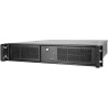 CHIEFTEC rack 19" 2U UNC-209SR-B 400W, USB 3.0, čierny, s lyžinami