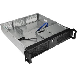CHIEFTEC rack 19" 2U UNC-209SR-B 400W, USB 3.0, černý, s lyžinami