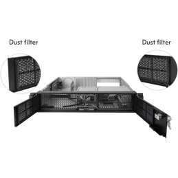 CHIEFTEC rack 19" 2U UNC-209S-B 400W, USB 3.0, černý