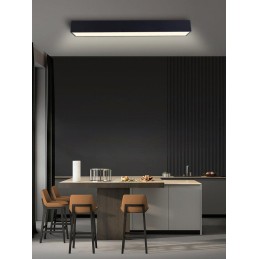 IMMAX NEO CANTO SMART stropní svítidlo 90x15cm, 50W černé Zigbee 3.0, TUYA
