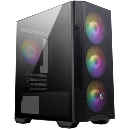 MSI skříň MAG FORGE M100R/ bez zdroje/ levé temperované sklo/ 4x 120 mm A-RGB fan/ 1x USB3.2/ černá