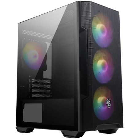 MSI skříň MAG FORGE M100R/ bez zdroje/ levé temperované sklo/ 4x 120 mm A-RGB fan/ 1x USB3.2/ černá