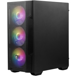 MSI skříň MAG FORGE M100R/ bez zdroje/ levé temperované sklo/ 4x 120 mm A-RGB fan/ 1x USB3.2/ černá