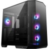 MSI skříň MAG PANO 100R PZ Black/ bez zdroje/ levé a přední sklo/ 4x 120 mm A-RGB fan/ 1x USB-C/ 1x USB3.2/ černá