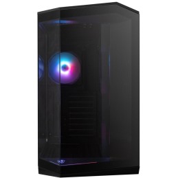 MSI skříň MAG PANO 100R PZ Black/ bez zdroje/ levé a přední sklo/ 4x 120 mm A-RGB fan/ 1x USB-C/ 1x USB3.2/ černá