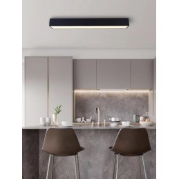 IMMAX NEO CANTO SMART stropní svítidlo 90x15cm, 50W černé Zigbee 3.0, TUYA