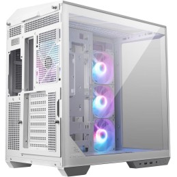 MSI skříň MAG PANO 100R PZ White/ bez zdroje/ levé a přední sklo/ 4x 120 mm A-RGB fan/ 1x USB-C/ 1x USB3.2/ bílá