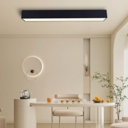 IMMAX NEO CANTO SMART stropní svítidlo 90x15cm, 50W černé Zigbee 3.0, TUYA