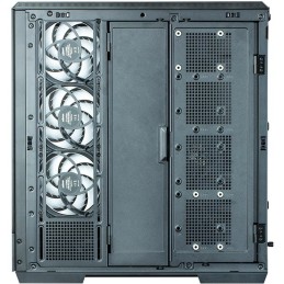 Zalman skříň P50 DS / Middle Tower / 4x120mm ARGB fan / 2x USB 3.0 / USB-C / panoramatická / černá